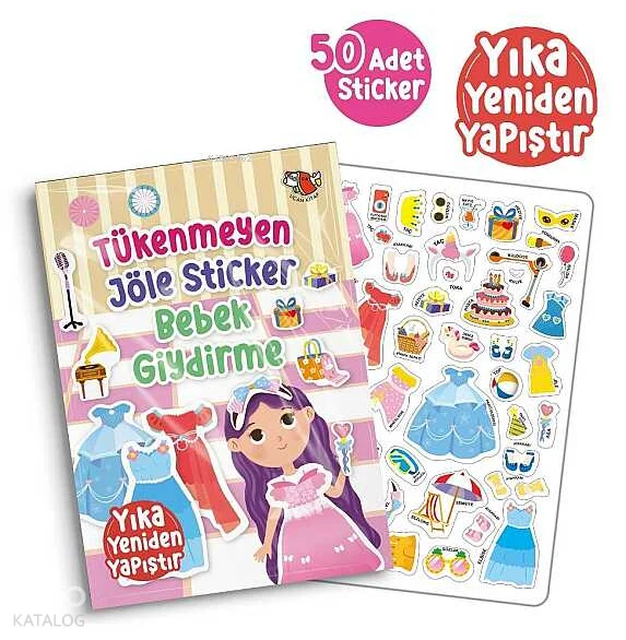 Tükenmeyen Jöle Sticker Bebek Giydirme (Ciltli)