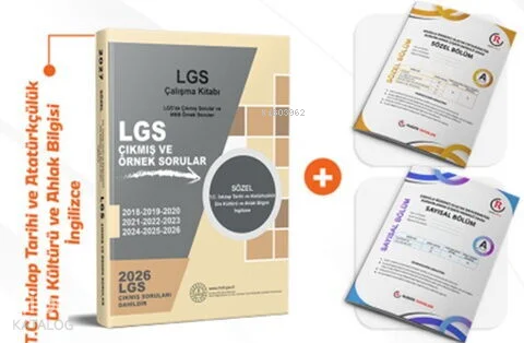 Dizgi Kitap 2027 MEB LGS Sözel İnkılap Tarihi ve Din Kültürü Çalışma Kitabı Çıkmış Sorular ve Örnek Sorular Türkiye Geneli Deneme
