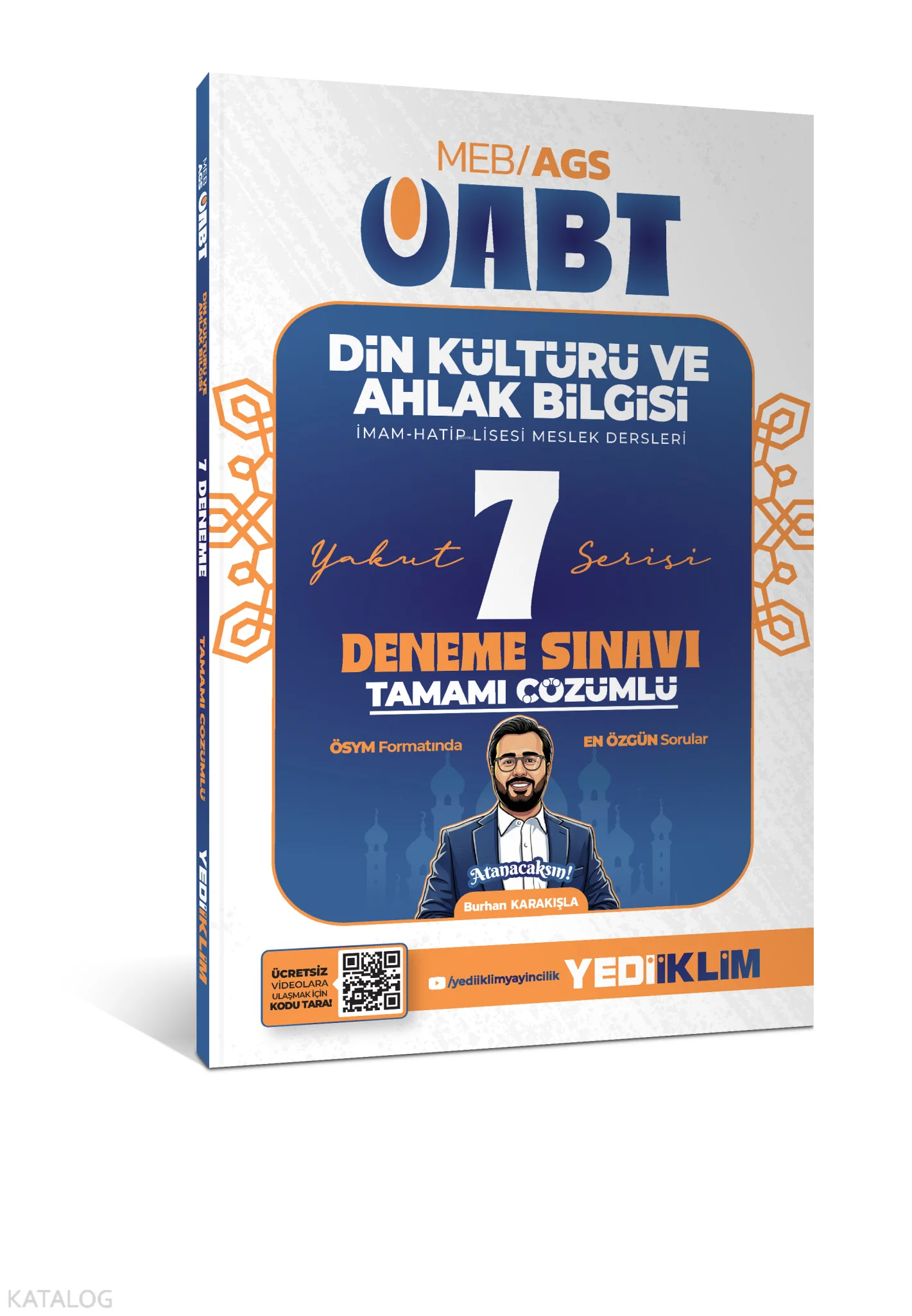 Yediiklim Yayınları  2027 MEB AGS ÖABT  Yakut Din Kültürü ve Ahlak Bilgisi Tamamı Çözümlü  7 Deneme Sınavı