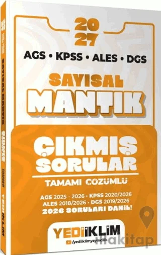 2027 AGS KPSS ALES DGS Sayısal Mantık Tamamı Çözümlü Çıkmış Sorular