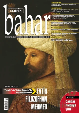 Berfin Bahar Aylık Kültür Sanat ve Edebiyat Dergisi Sayı: 344 Ekim 2026