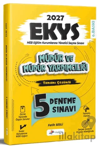 2027 MEB EKYS Müdür ve Müdür Yardımcılığı Tamamı Çözümlü 5'li Deneme