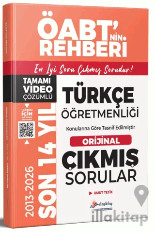 2027 MEB-AGS ÖABT Türkçe Öğretmenliği Son 14 Yıl Orijinal Video Çözümlü Çıkmış Sorular