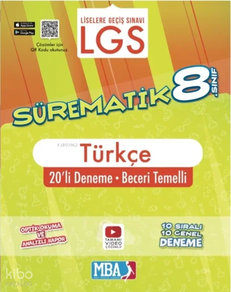 Evrensel İletişim 8. Sınıf Sürematik Türkçe 20 Li Deneme