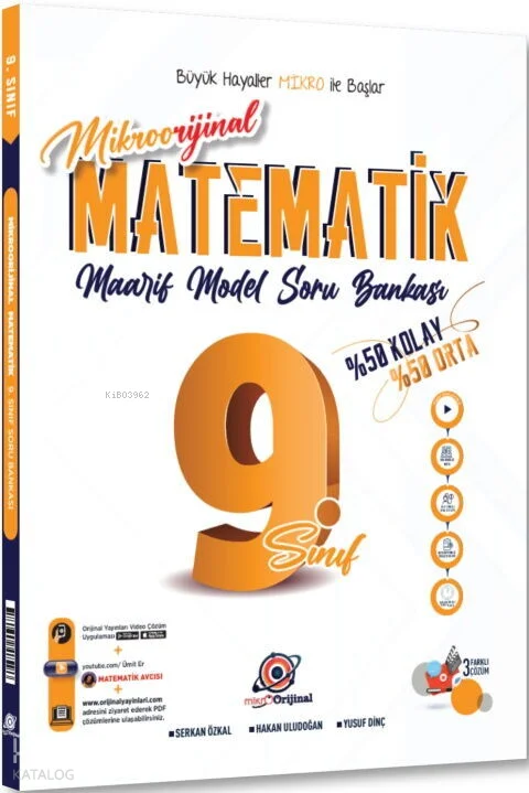 Orijinal Mikro 9. Sınıf Matematik Maarif Model Soru Bankası