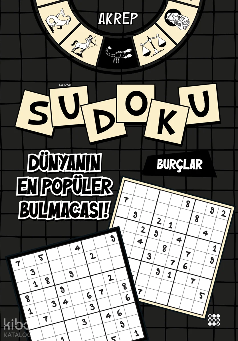 Burçlar Temalı Sudoku - Akrep (Kalem Hediyeli)