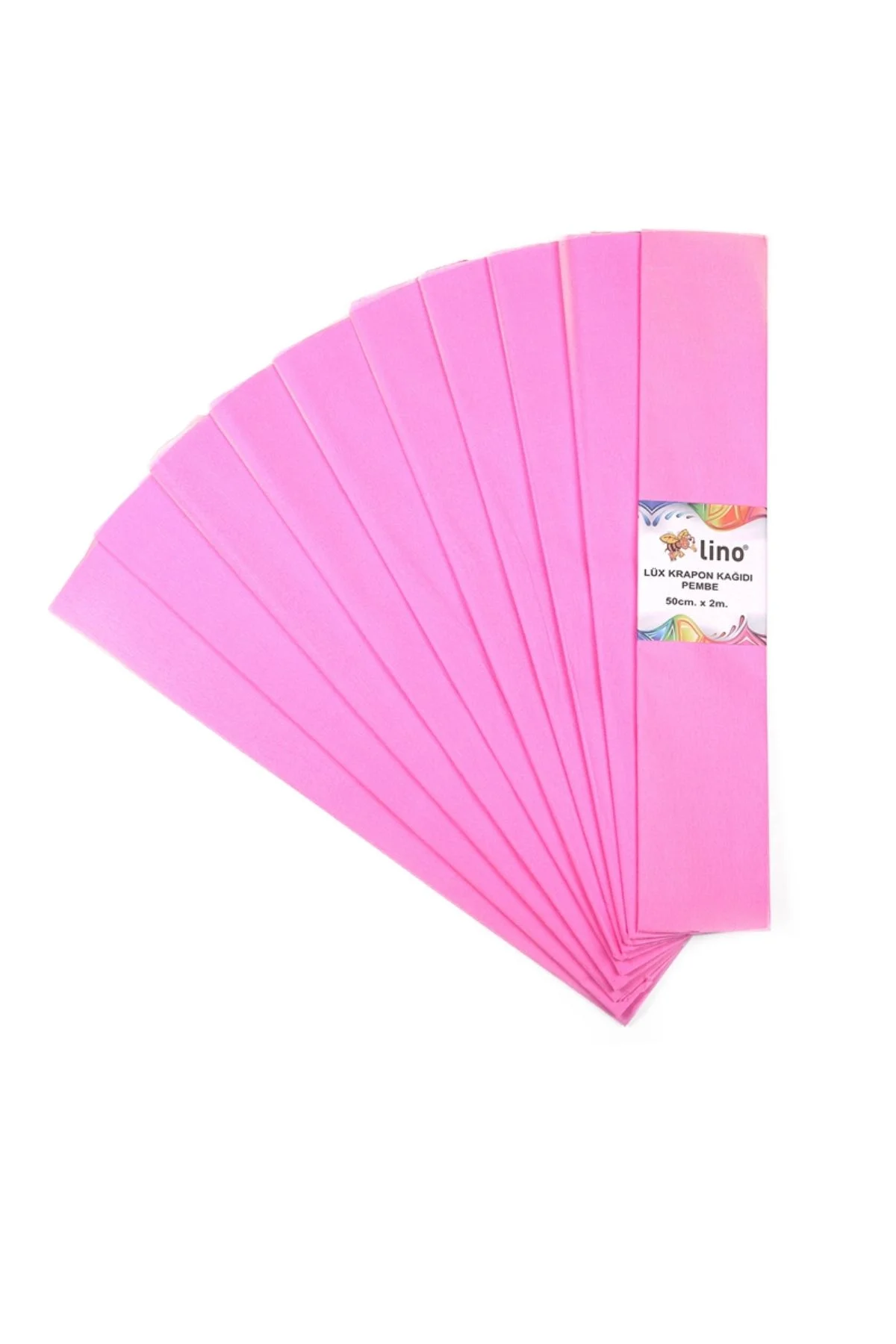 LİNO 10 ADET KRAPON KAĞIDI (50x200cm) - PEMBE