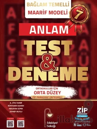 7. Sınıf Anlam Maarif Model Test ve Deneme