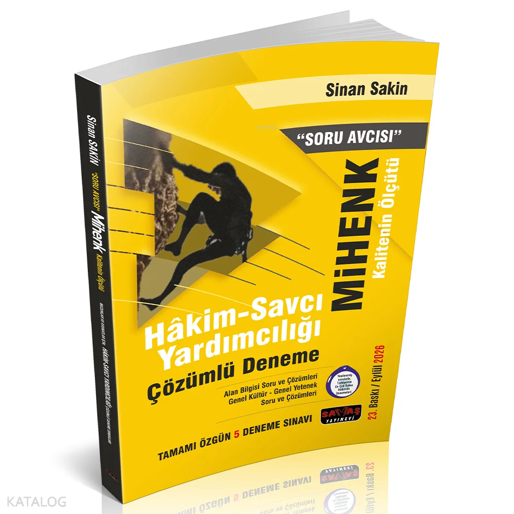 Savaş Yayınevi Soru Avcısı MİHENK Hakim Savcı Yardımcılığı 5 Deneme Tamamı Çözümlü