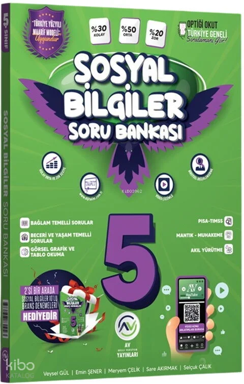 Av Yayınları 5. Sınıf Sosyal Bilgiler Soru Bankası