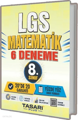 Tasarı Eğitim 8. Sınıf LGS Matematik 6 Çözümlü Deneme