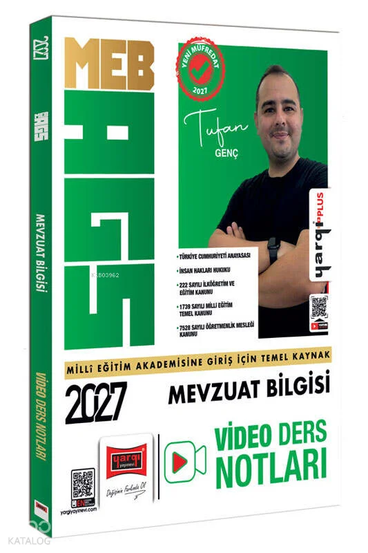 Yargı Yayınları 2027 MEB-AGS Mevzuat Bilgisi Video Ders Notları