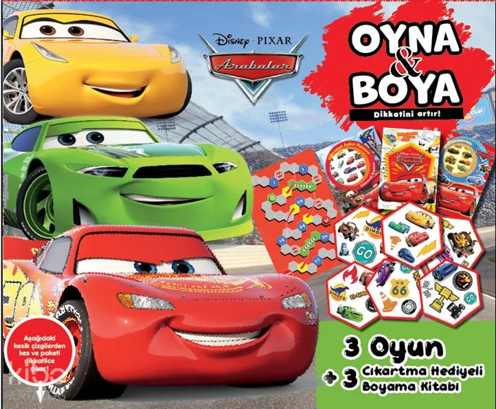 Disney Arabalar - Oyna ve Boya