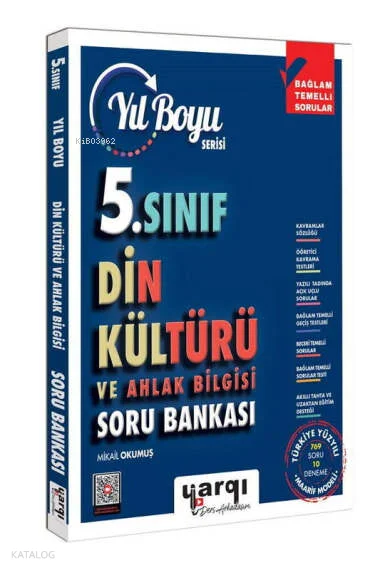 Yargı Ders Arkadaşım 5. Sınıf Din Kültürü ve Ahlak Bilgisi Yıl Boyu Soru Bankası