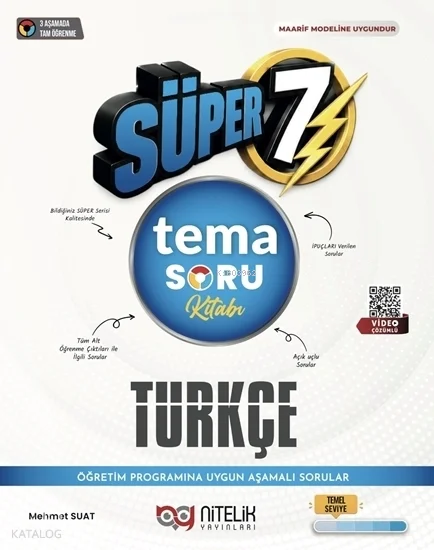 Nitelik 7. Sınıf Tema Türkçe Süper Soru Kitabı