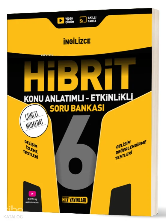 Hız Yayınları 6. Sınıf Hibrit İngilizce Soru Bankası