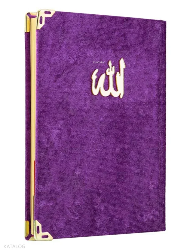 Yasin-i Şerif (Lalezar - Çanta Boy - 3 Özellikli - Kadife - Koyu Mor)