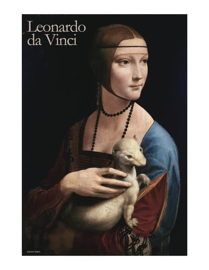 Leonardo Da Vinci / Kakımlı Kadın (Fotoblok Poster)