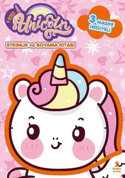 Unicorn Maskeli Boyama ve Etkinlik Kitabı
