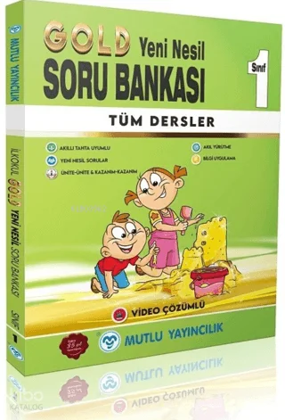Mutlu 1. Sınıf Tüm Dersler Gold Soru Bankası Video Çözümlü