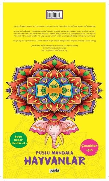 Çocuklar İçin- Puslu Mandala- Hayvanlar