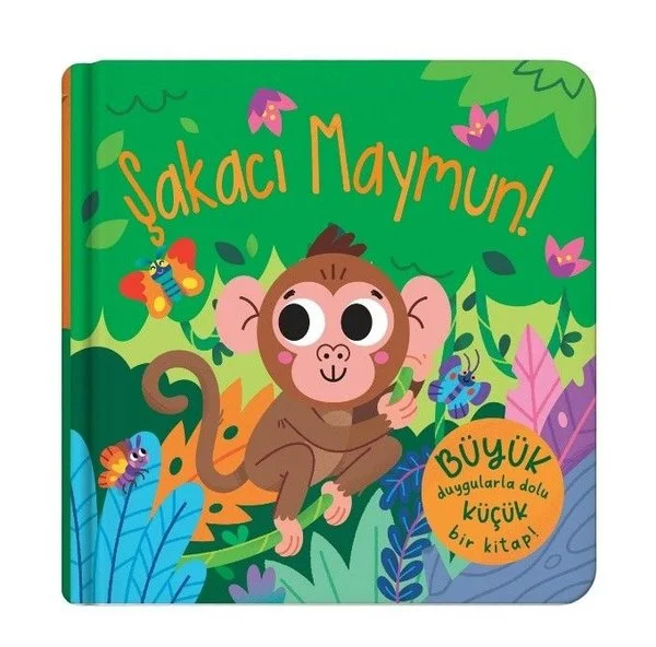 Şakacı Maymun - Parmak Kuklalı Kitap (Ciltli)