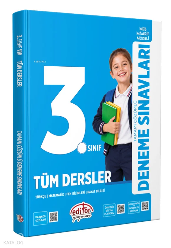 Editör Yayınevi 3. Sınıf Tüm Dersler Tamamı Çözümlü Deneme Sınavları