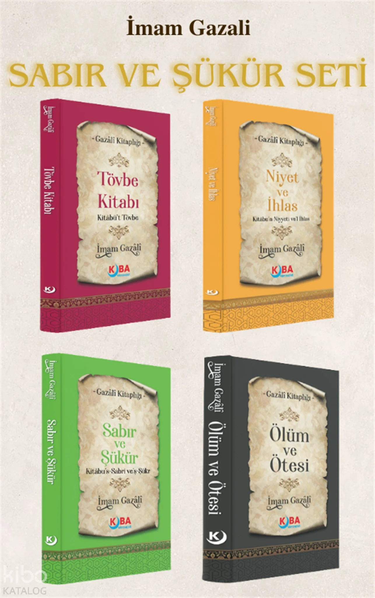İmam Gazali - Sabır ve Şükür Seti (4 Kitap)
