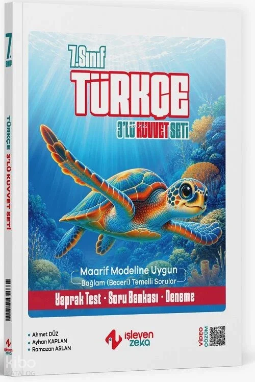 İşleyen Zeka 7. Sınıf Türkçe Maarif Modeli 3 lü Kuvvet Seti