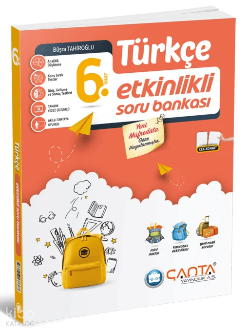 Çanta 6. Sınıf Türkçe Etkinlikli Kazanım Soru Bankası