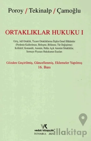 Ortaklıklar Hukuku I