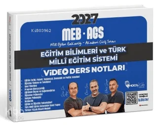 Hoca Kafası 2027 MEB-AGS Eğitim Bilimleri ve Türk Milli Eğitim Sistemi Video Ders Notları