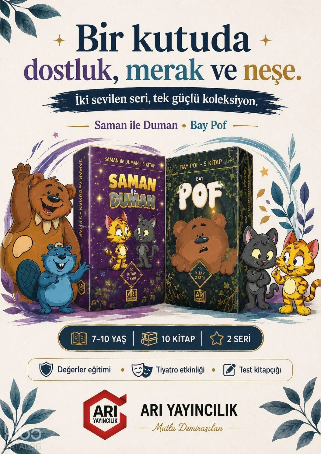 Saman ile Duman - Bay Pof Hikaye Seti (2. Sınıf)