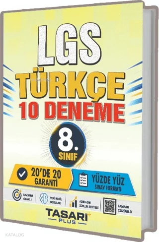 Tasarı Eğitim 8. Sınıf LGS Türkçe 10 Çözümlü Deneme