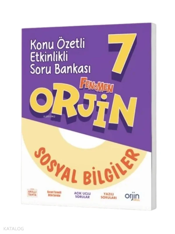 Orjin 7. Sınıf Sosyal Bilgiler Konu Özetli Etkinlikli Soru Bankası