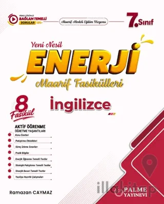 7. Sınıf Enerji İngilizce Yeni Nesil Maarif Fasikülleri (8 Fasikül)