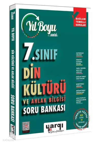 Yargı Ders Arkadaşım 7. Sınıf Din Kültürü ve Ahlak Bilgisi Yıl Boyu Soru Bankası