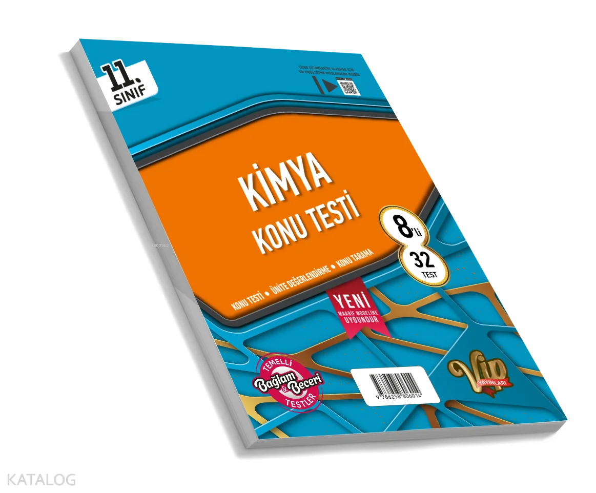 Vip 11. Sınıf Kimya Konu Testi (8 Öğrencilik)