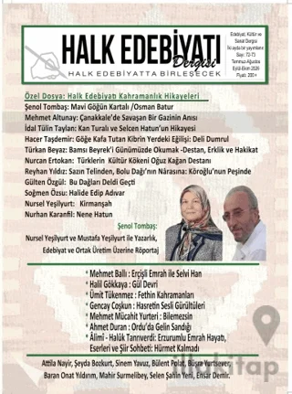 Halk Edebiyatı Dergisi: 73-74 Temmuz - Ağustos / Eylül - Ekim 2026