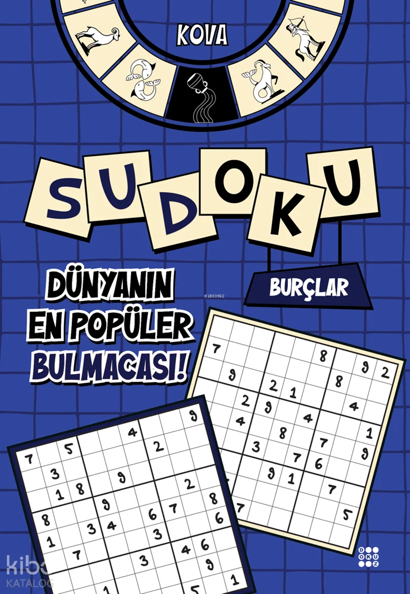 Burçlar Temalı Sudoku - Kova (Kalem Hediyeli)