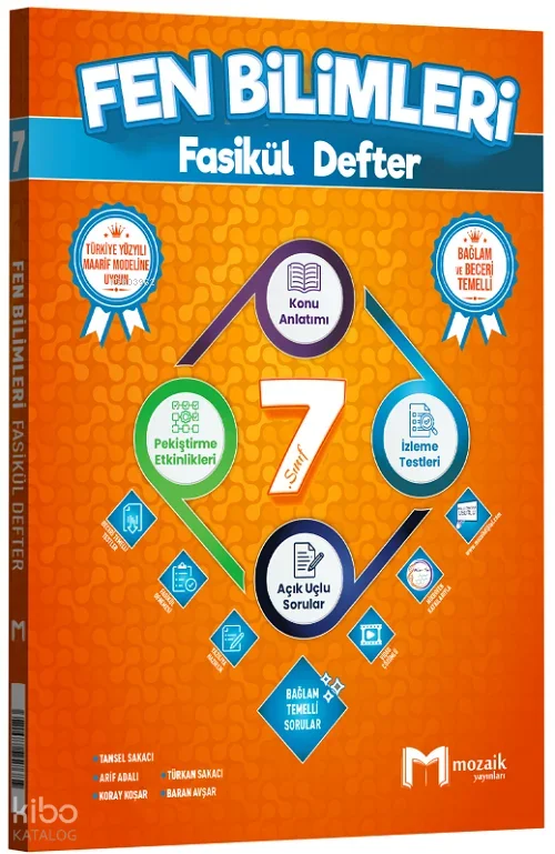 Mozaik 7. Sınıf Fen Bilimleri Maarif Modeli Konu Anlatımlı Fasikül Defter