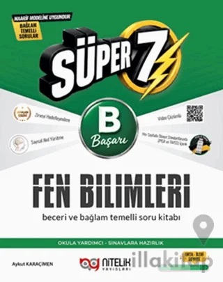 7. Sınıf Fen Bilimleri B Beceri ve Bağlam Temelli Soru Kitabı