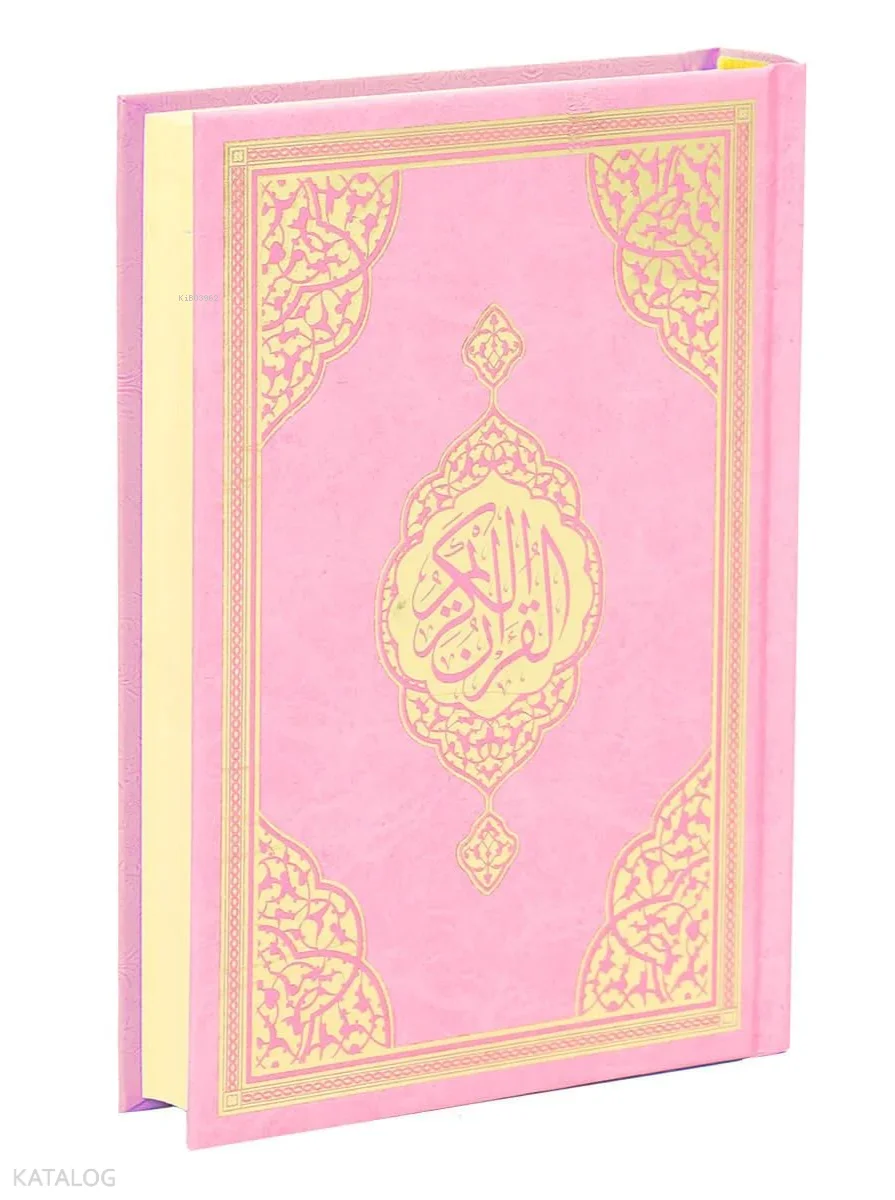 Kuran-ı Kerim (Çanta Boy - Medine Hatlı Arapça - Sıvama Kapak - Pembe)