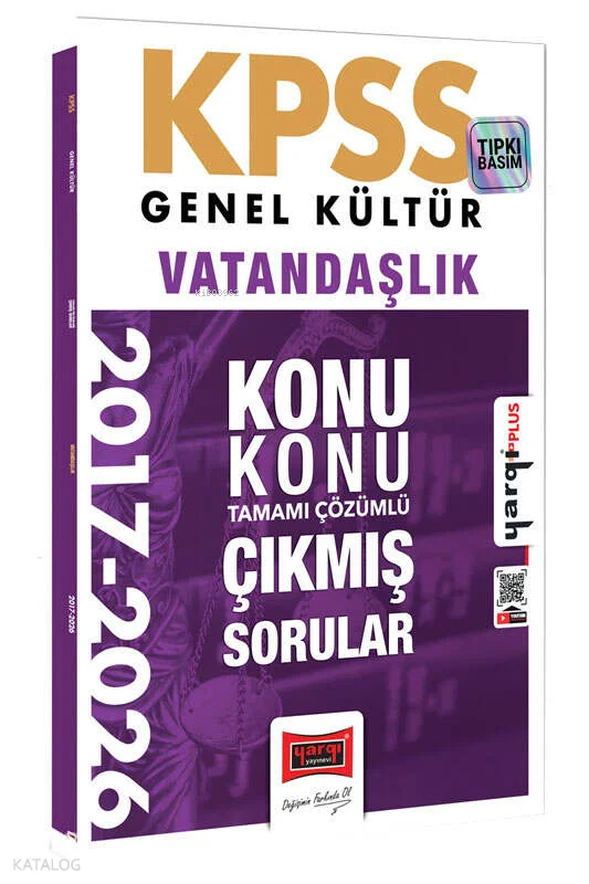 Yargı Yayınları 2027 KPSS Genel Kültür Vatandaşlık Konu Konu Tamamı Çözümlü 10 Yıl Çıkmış Sorular
