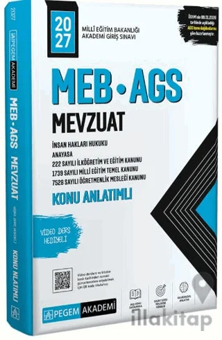 2027 MEB-AGS Mevzuat Konu Anlatımlı