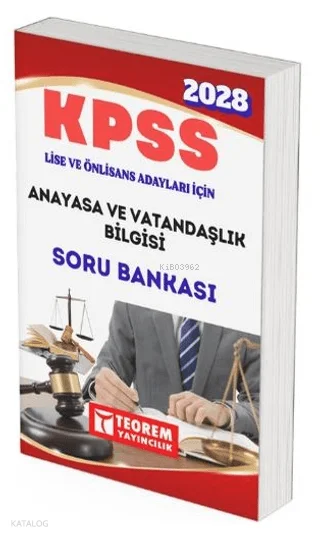 Teorem 2028 KPSS Lise Önlisans Anayasa ve Vatandaşlık Bilgisi Soru Bankası