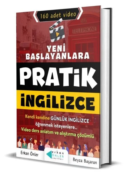 Yeni Başlayanlara Pratik İngilizce - 160 Adet Video (Ciltli)