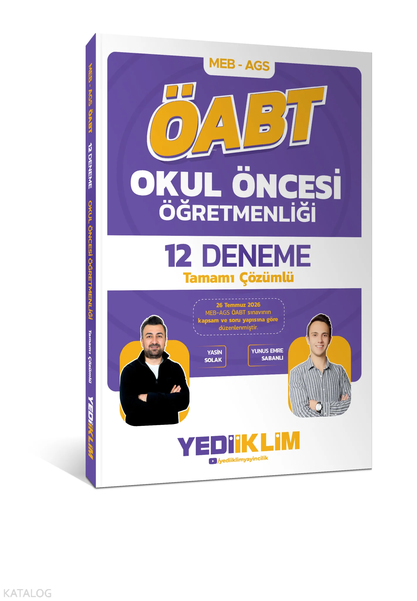 Yediiklim Yayınları 2027 MEB AGS ÖABT Okul Öncesi Öğretmenliği Tamamı Çözümlü 12 Deneme
