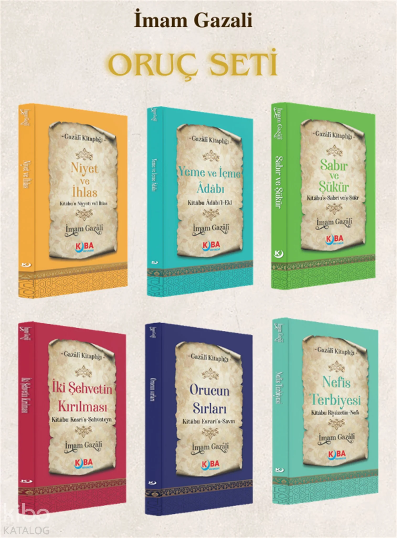 İmam Gazali - Oruç Seti (6 Kitap)
