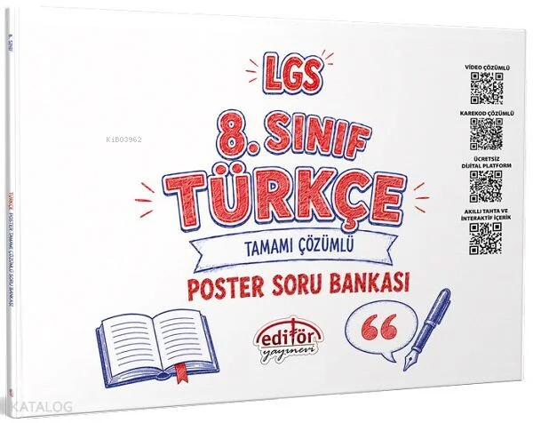 Editör Yayınları 8. Sınıf LGS Türkçe Poster Soru Bankası